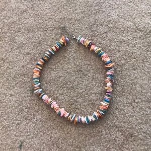 colorful puka shell necklace